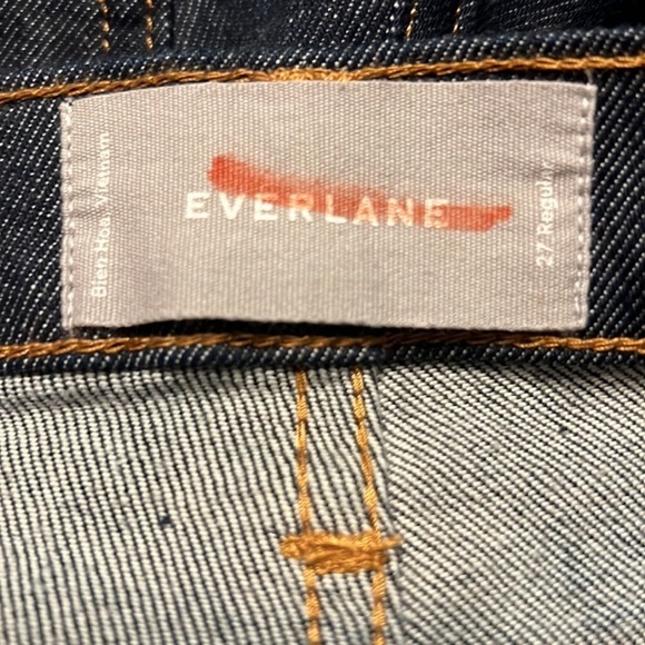 EVERLANE High-Rise Skinny Jean in Dark Wash Size 27 — washed never worn - Picture 9 of 10